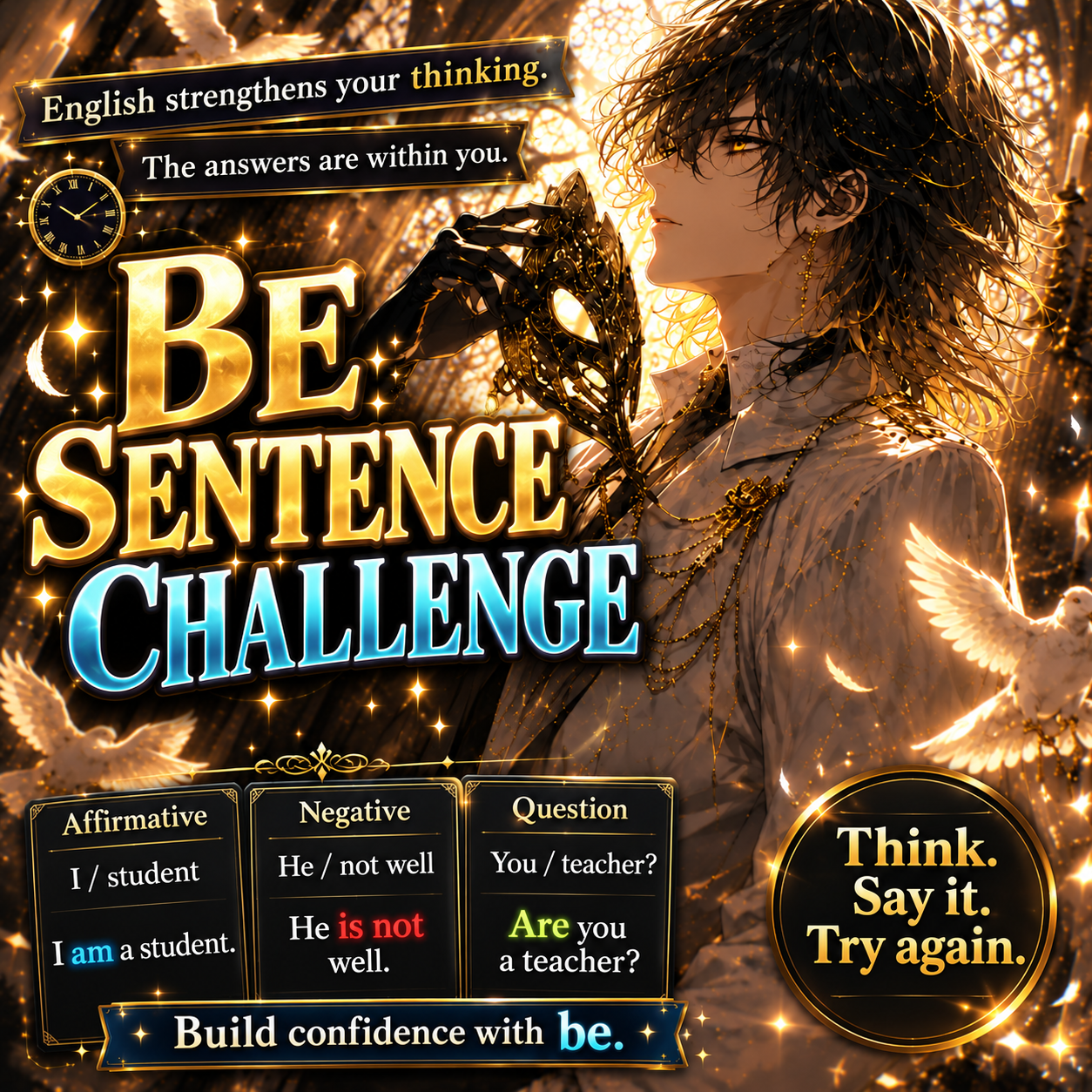 Be Sentence Challenge