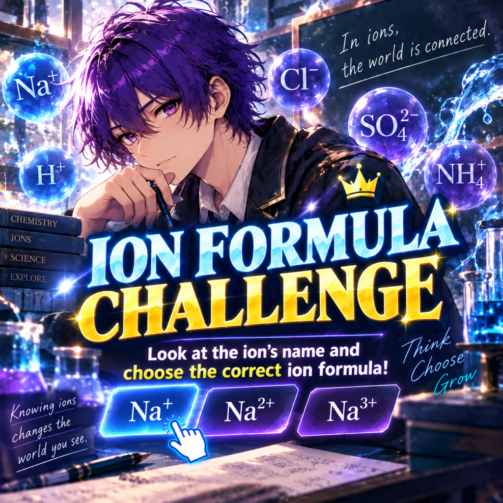 Ion Formula Challenge — illustrated d’ASH game thumbnail, matching the Japanese original.