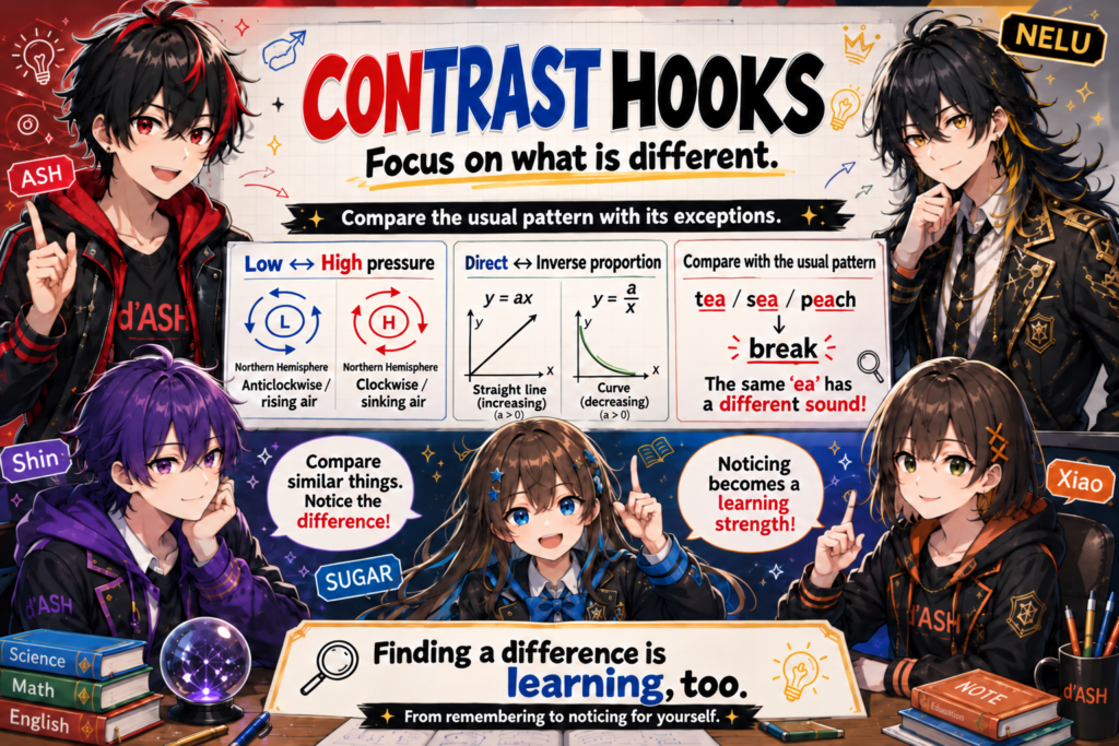 Memory 7: Contrast Hooks — English guide