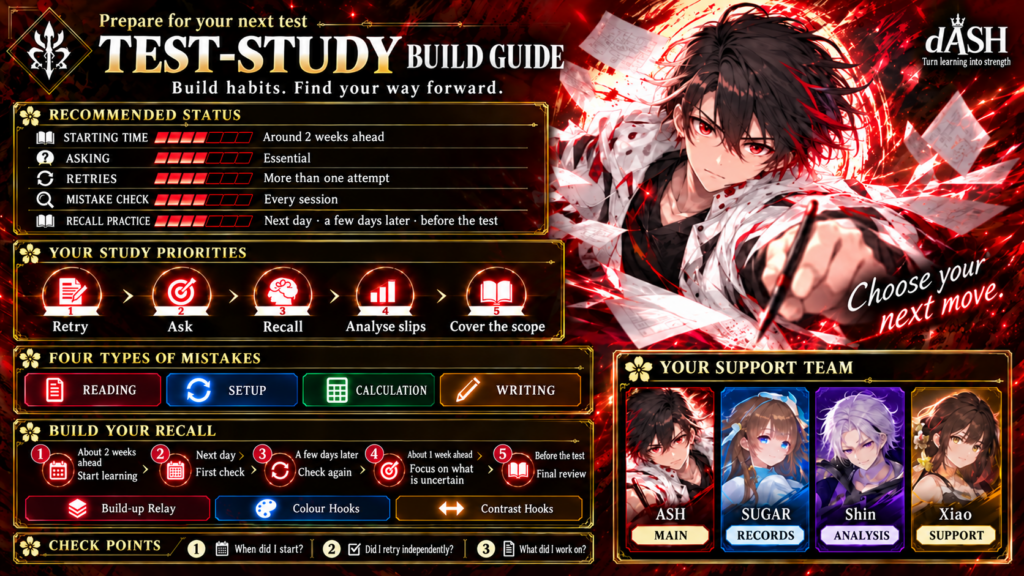 Build Your Test-study Strategy — English guide